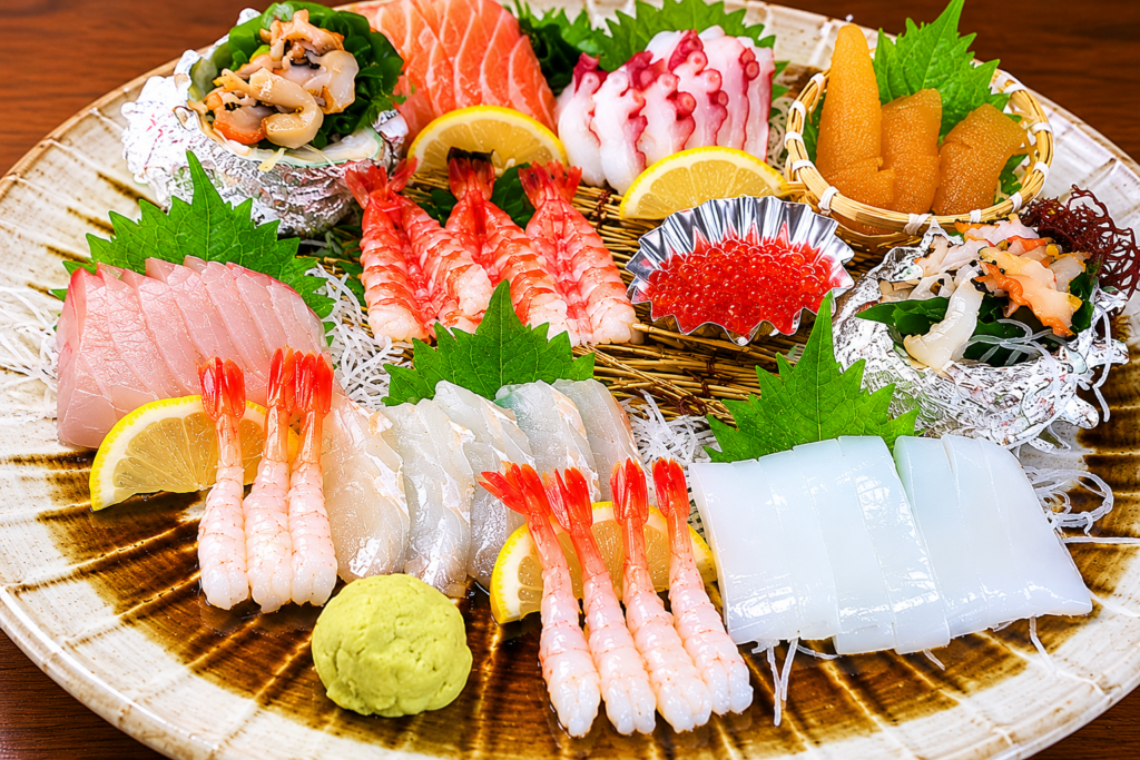 久里屋　刺身の盛り合わせ