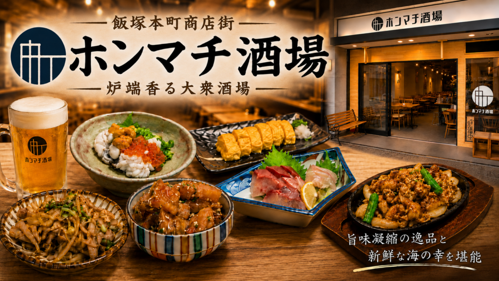 飯塚市本町の居酒屋「ホンマチ酒場」アイキャッチ画像
